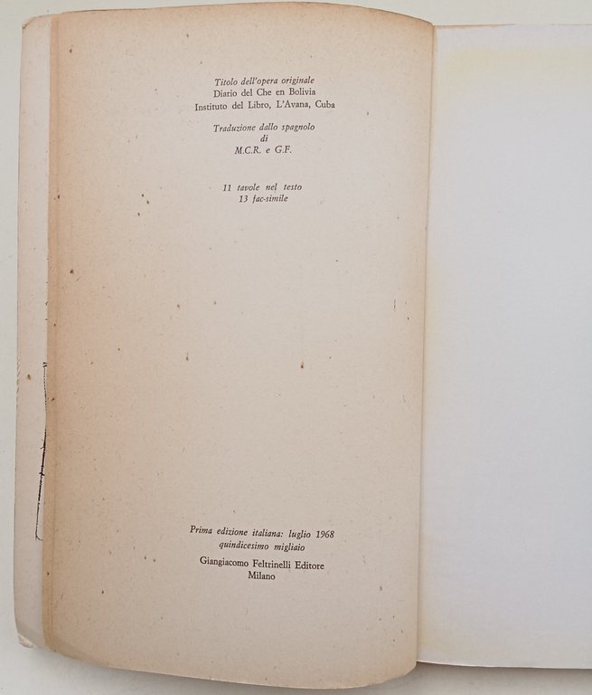 Diario del "Che" in Bolivia