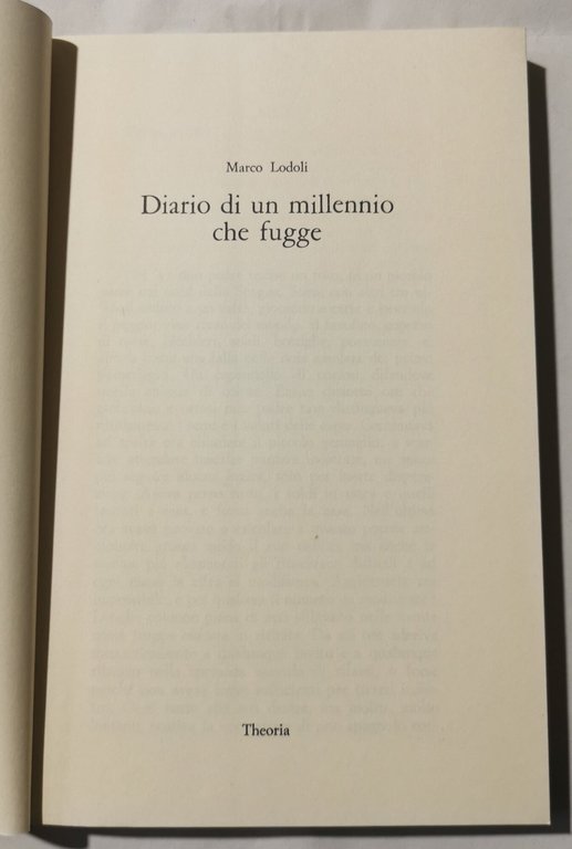 Diario di un millennio che fugge