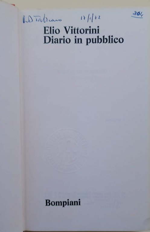 DIARIO IN PUBBLICO(1970)