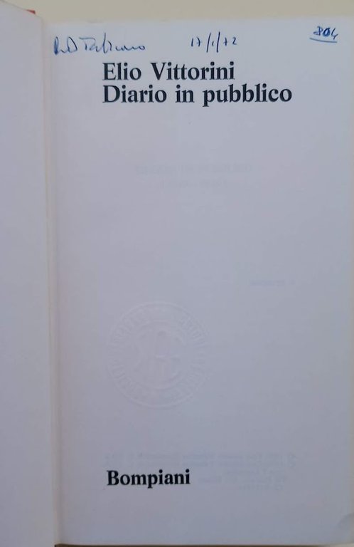 DIARIO IN PUBBLICO(1970)