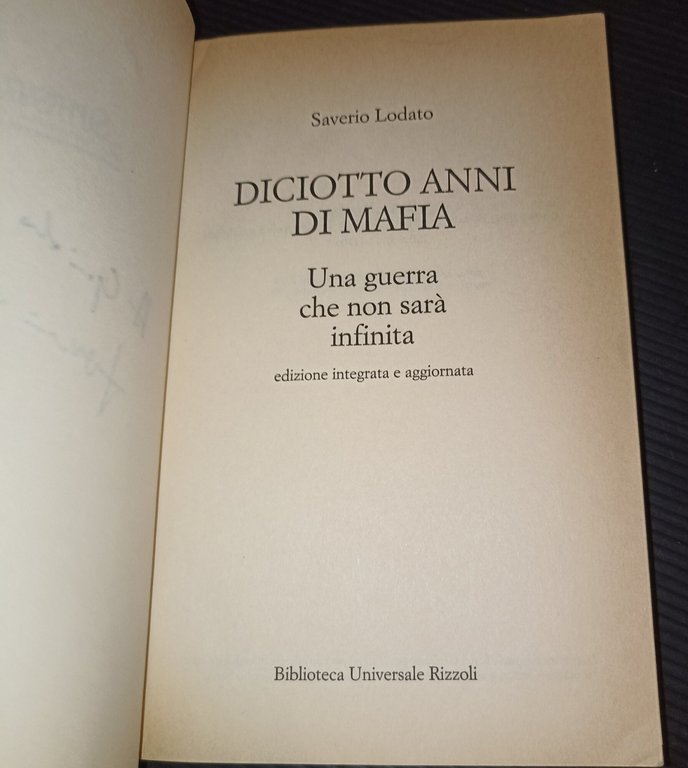 Diciotto anni di mafia