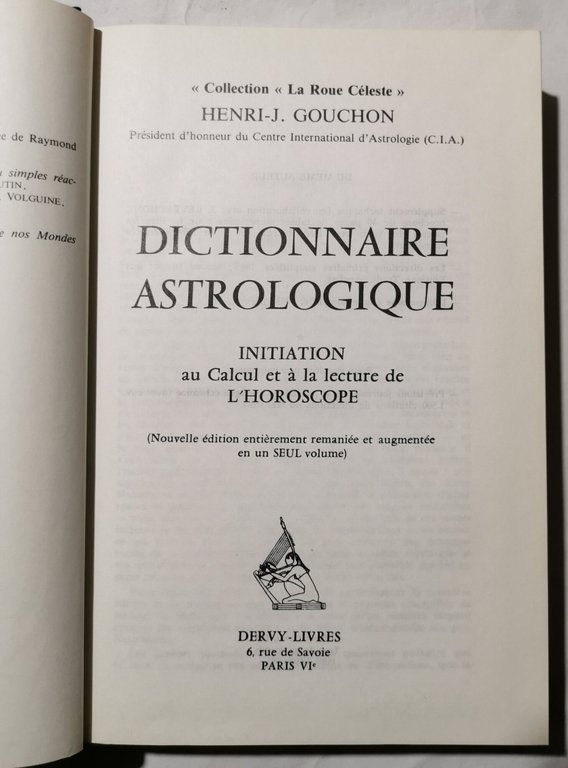 Dictionnaire Astrologique