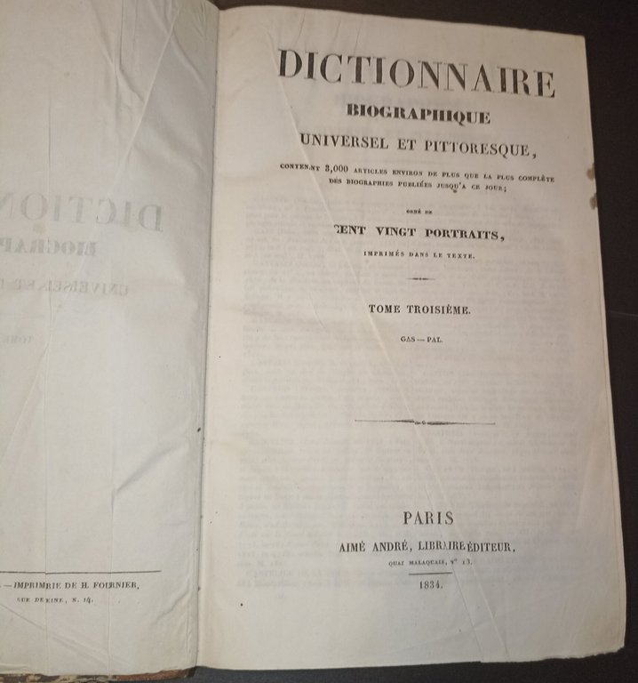 Dictionnaire biographique universel et pittoresque