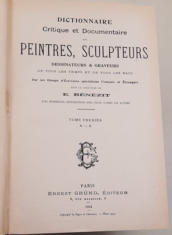 Dictionnaire Critique et Documentaire des peintres, sculpteurs, dessinateurs &amp; graveurs … | Immagine Gallery 2