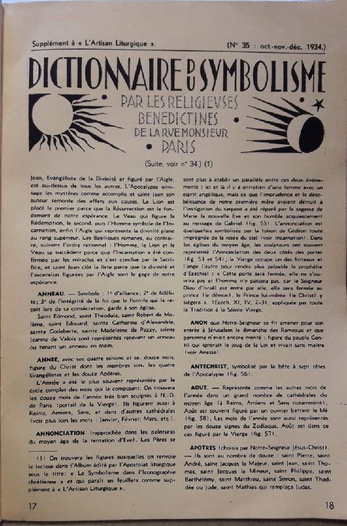 DICTIONNAIRE DU SYMBOLISME PAR LES BENEDCTINES DE ST LUOIS DU …