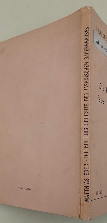 DIE KULTURGESCHICHTE DES JAPANISCHEN BAUERNHAUSES(1963)