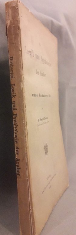 DIE LOGIK UND PSYCHOLOGIE DER ARABER IM ZEHNTEN JAHRHUNDERT N. …