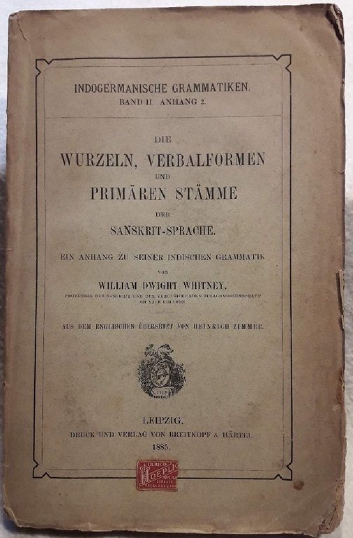 DIE WURZELN, VERBALFORMEN UND PRIMAREN STAMME DER SANSKRIT-SPRACHE( 1885) | Immagine Gallery 4
