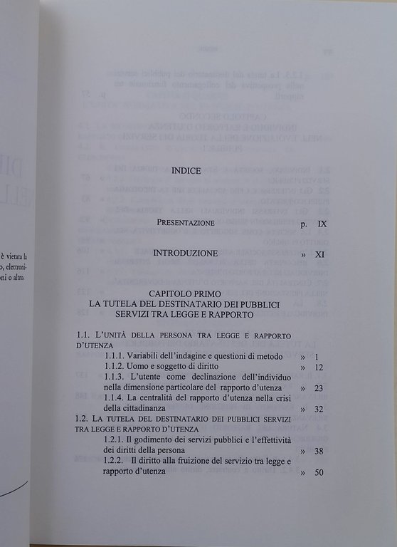 Diritti e rapporti nell'amministrazione per servizi