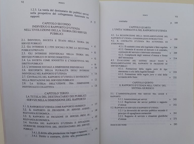 Diritti e rapporti nell'amministrazione per servizi