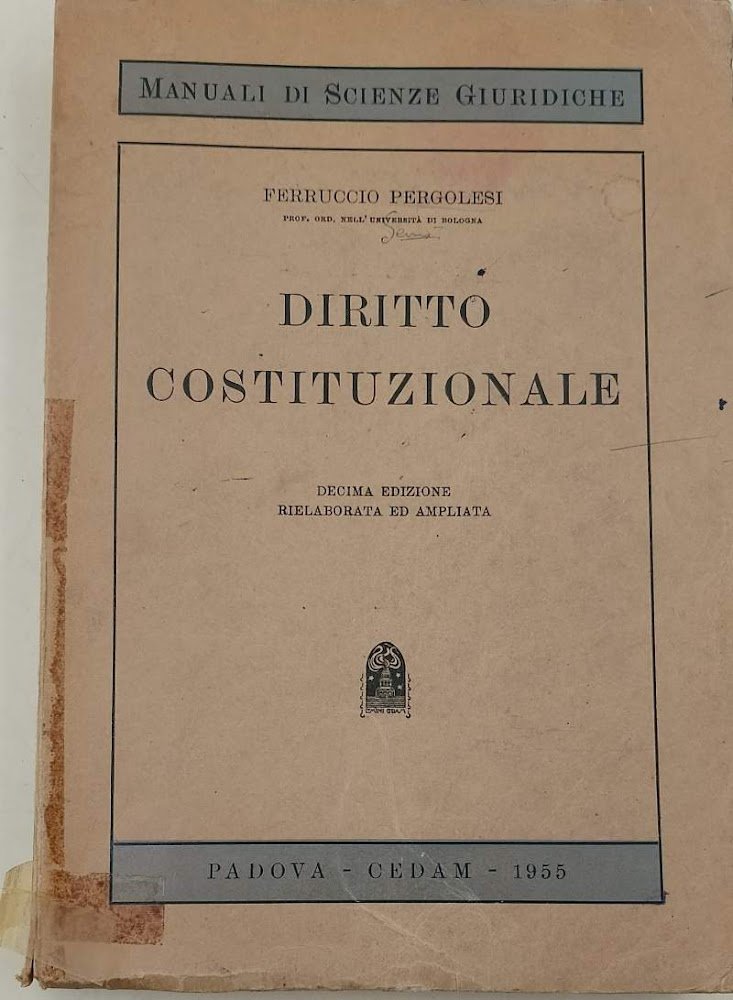 DIRITTO COSTITUZIONALE ( 1955)