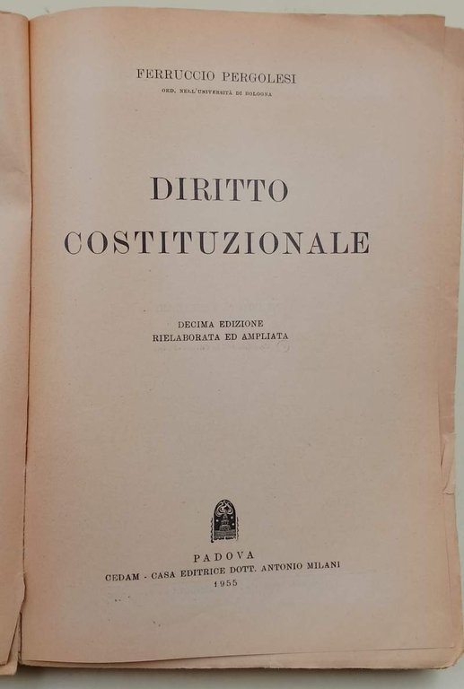 DIRITTO COSTITUZIONALE ( 1955)