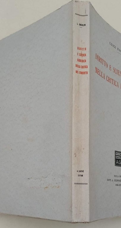 DIRITTO E SCIENZA GIURIDICA NELLA CRITICA DEL CONCRETO(1942)