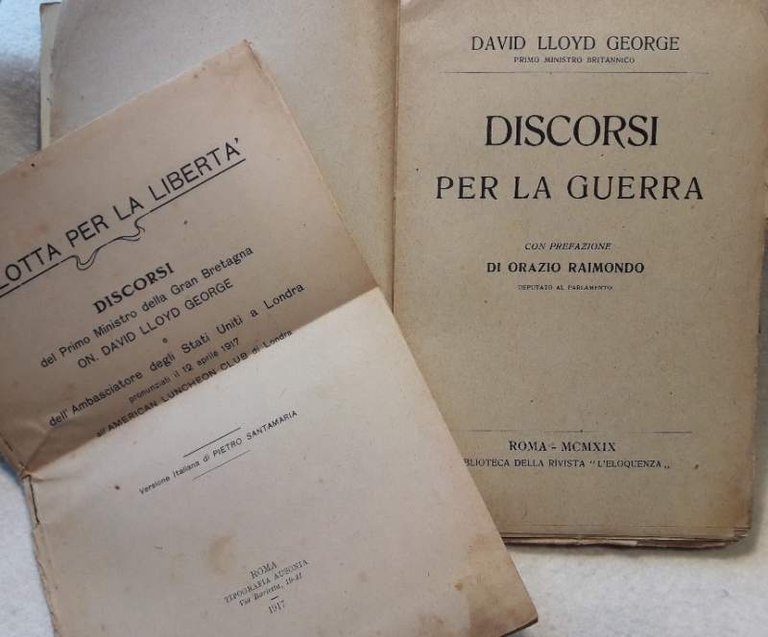 DISCORSI PER LA GUERRA( 1919)