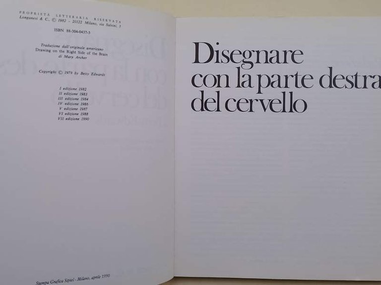 DISEGNARE CON LA PARTE DESTRA DEL CERVELLO(1990)