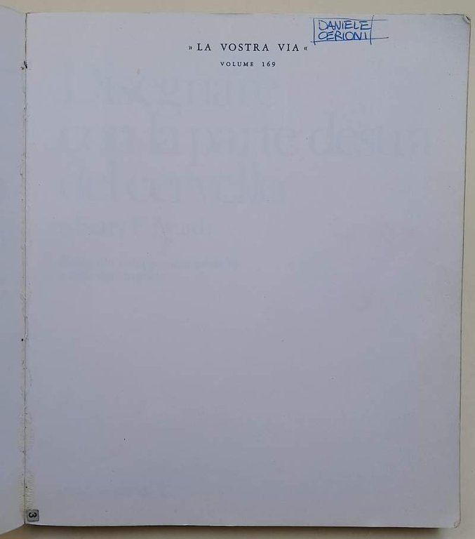 DISEGNARE CON LA PARTE DESTRA DEL CERVELLO(1990)
