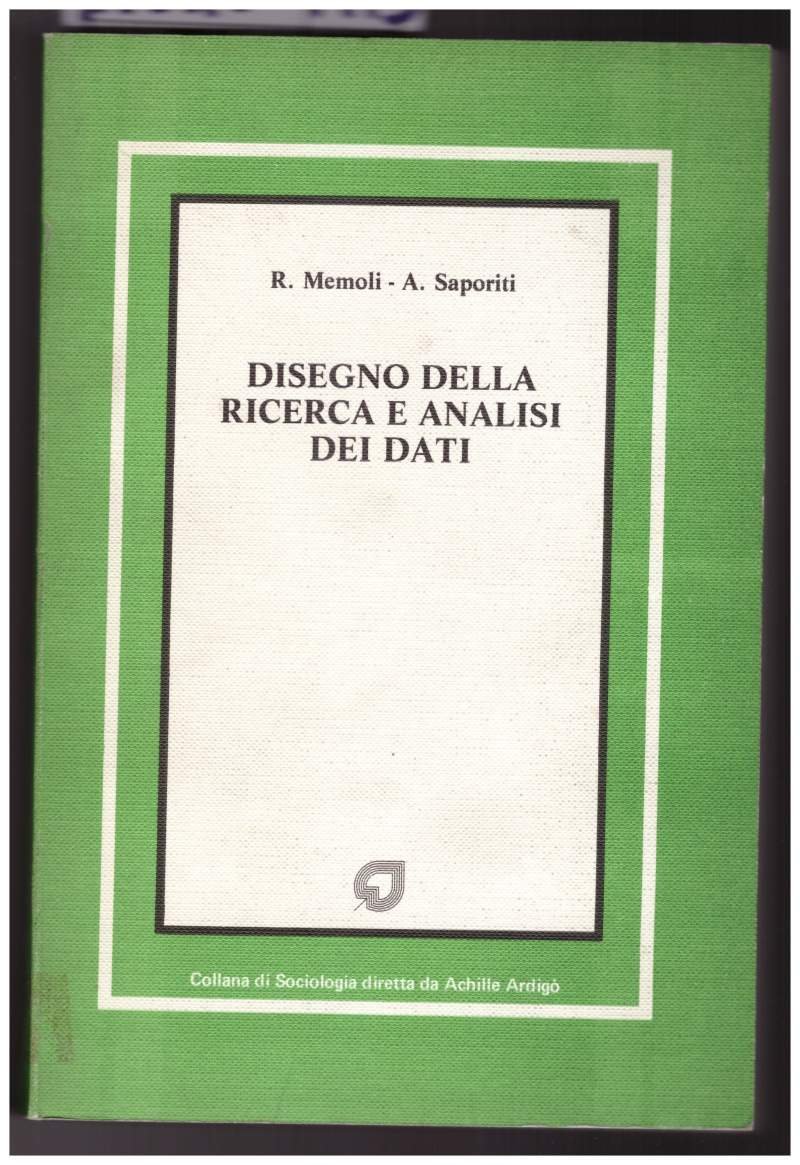DISEGNO DELLA RICERCA E ANALISI DEI DATI