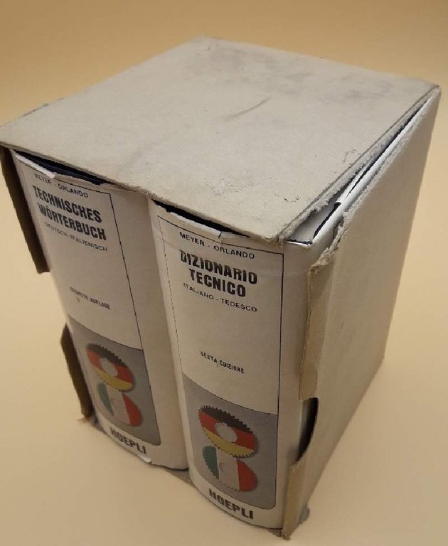 DIZIONARI TECNICO ITALIANO TEDESCO/TECHNISCHES WORTERBUCH DEUTSCH-ITALIENISCH-2 VOLL.(1981)