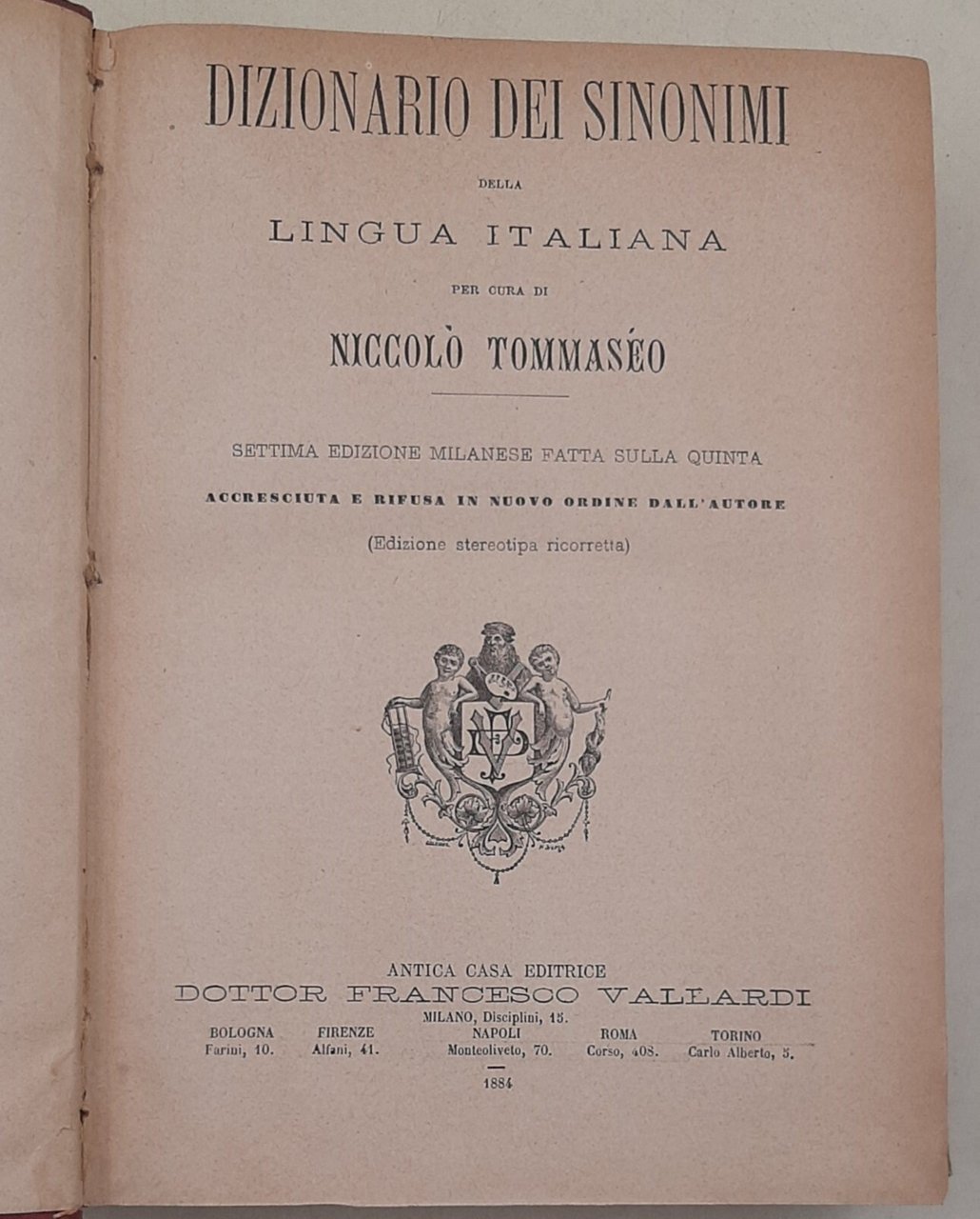 Dizionario dei sinonimi della lingua italiana | Immagine principale
