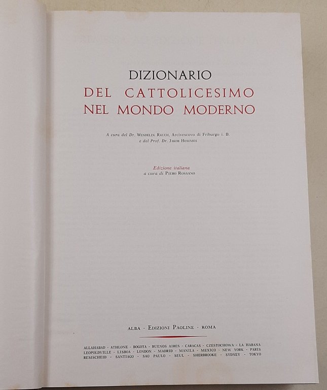 Dizionario del Cattolicesimo nel Mondo Moderno | Immagine Gallery 2