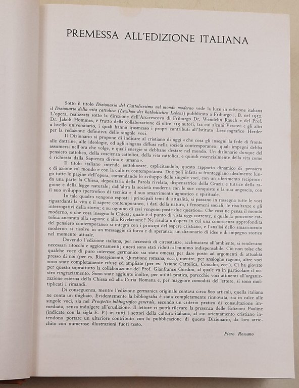 Dizionario del Cattolicesimo nel Mondo Moderno | Immagine Gallery 3