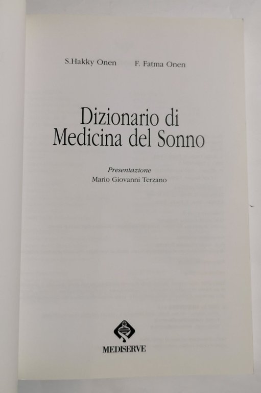 Dizionario di medicina del sonno