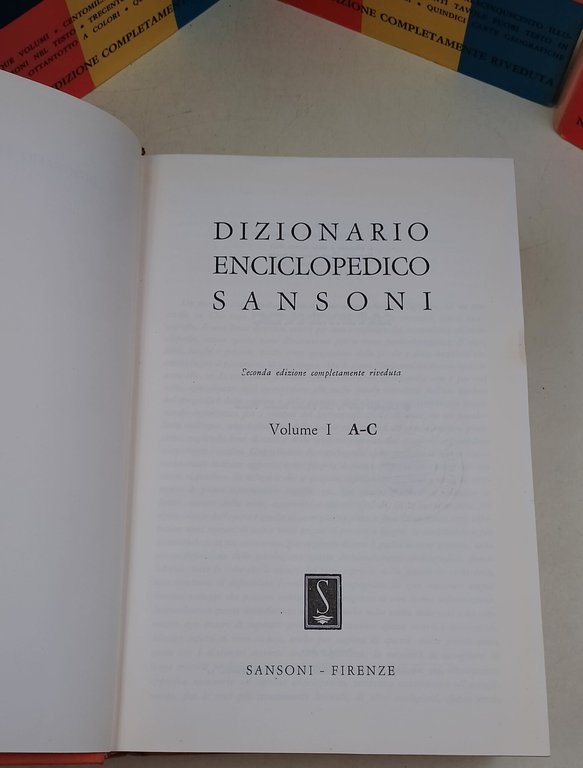 Dizionario enciclopedico Sansoni- 5 voll,