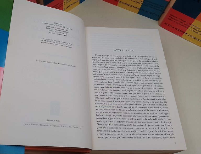Dizionario enciclopedico Sansoni- 5 voll,