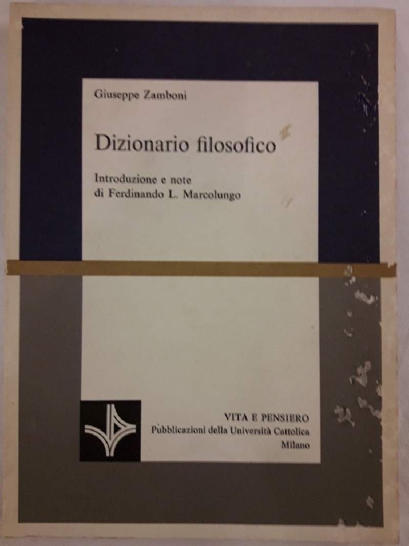 DIZIONARIO FILOSOFICO(1978)