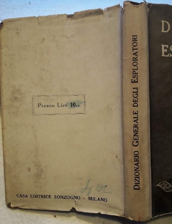 DIZIONARIO GENERALE DEGLI ESPLORATORI( 1939)