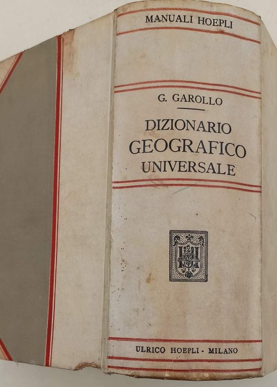DIZIONARIO GEOGRAFICO UNIVERSALE(1898)
