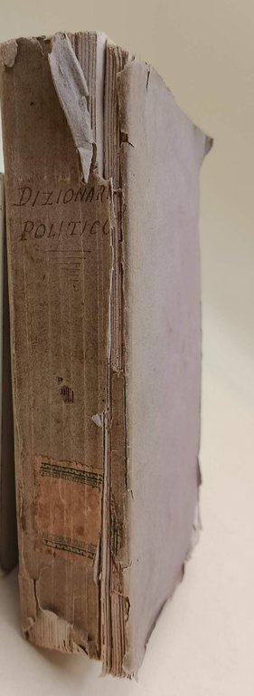 DIZIONARIO POLITICO nuovamente compilato ad uso della gioventù italiana (1849)