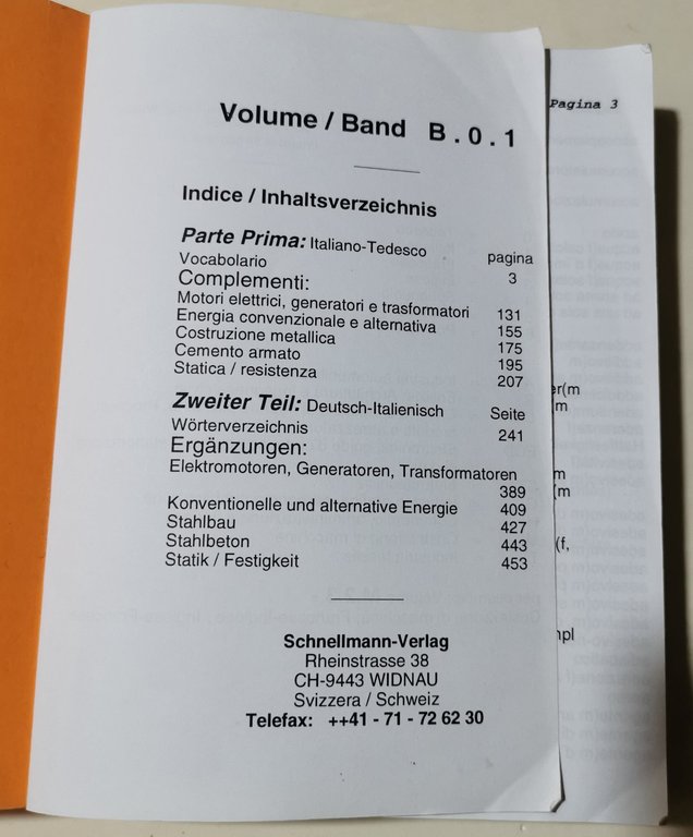 Dizionario/ Wortrrbuch no. B.0.1. - Edilizia architettura e ingegneria civile …
