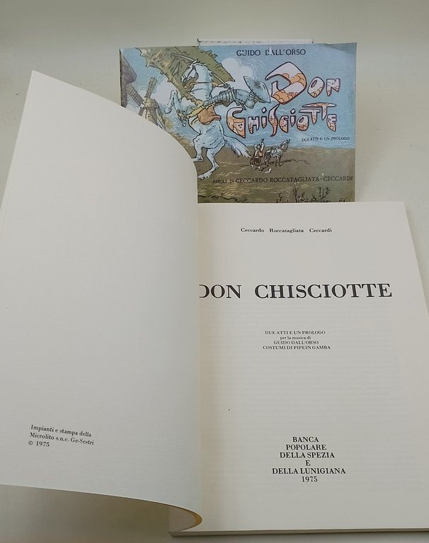 Don chisciotte-due atti un prologo per la musica di Guido …