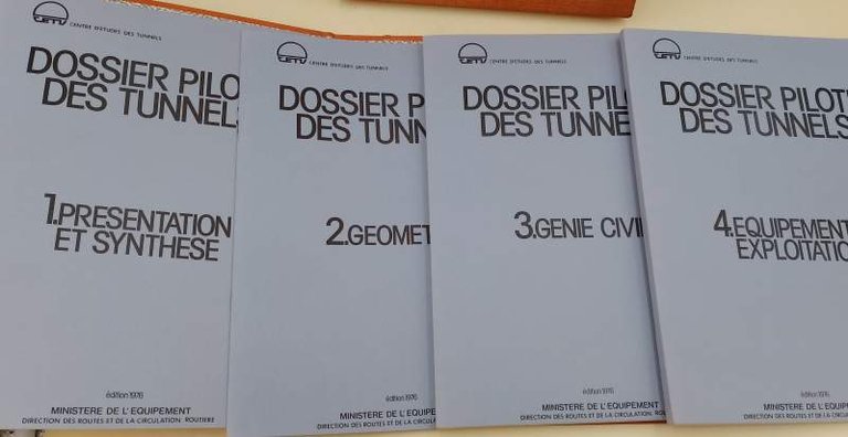 DOSSIER PILOTE DES TUNNELS-N. 1-2-3-4-(1976)