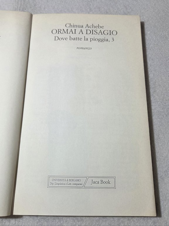 Dove batte la pioggia. Ormai a disagio (Vol. 3) | Immagine Gallery 2