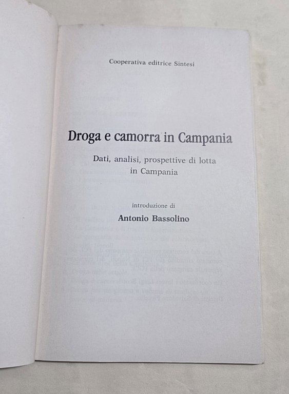 Droga e camorra in Campania