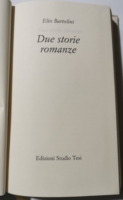 Due storie romanze