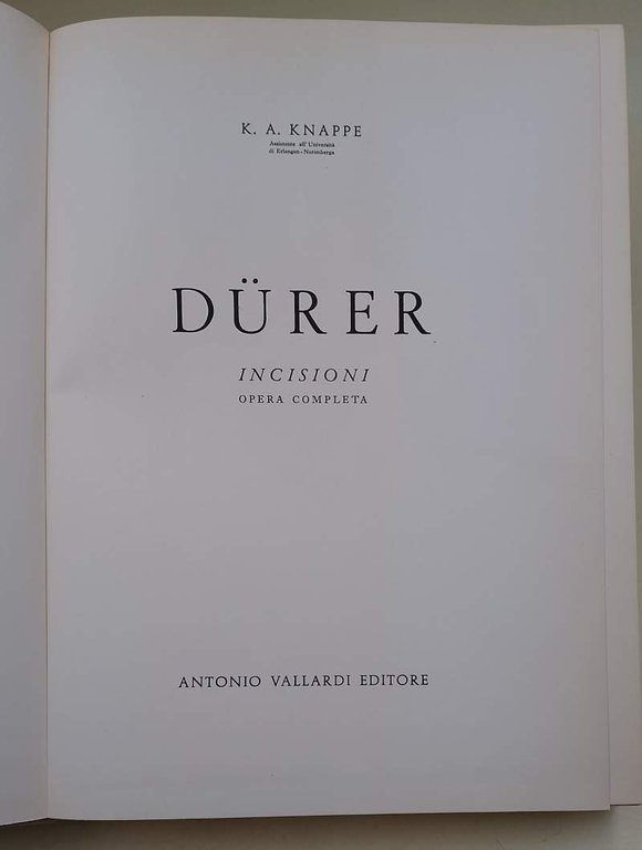 DURER-INCISIONI(1964)