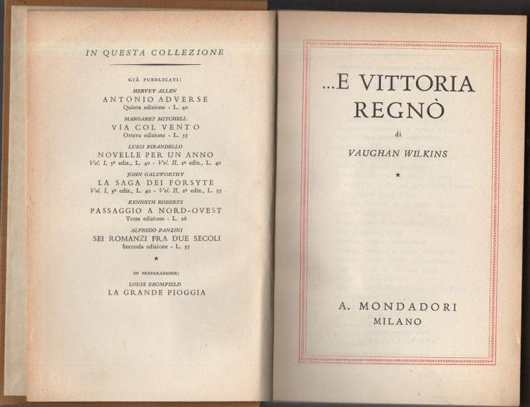 ...E VITTORIA REGNO' (1939)