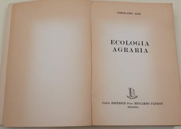 ECOLOGIA AGRARIA(1967)