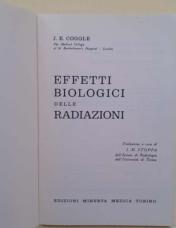 EFFETTI BIOLOGICI DELLE RADIAZIONI (1980)