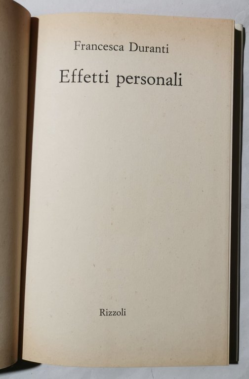 Effetti personali