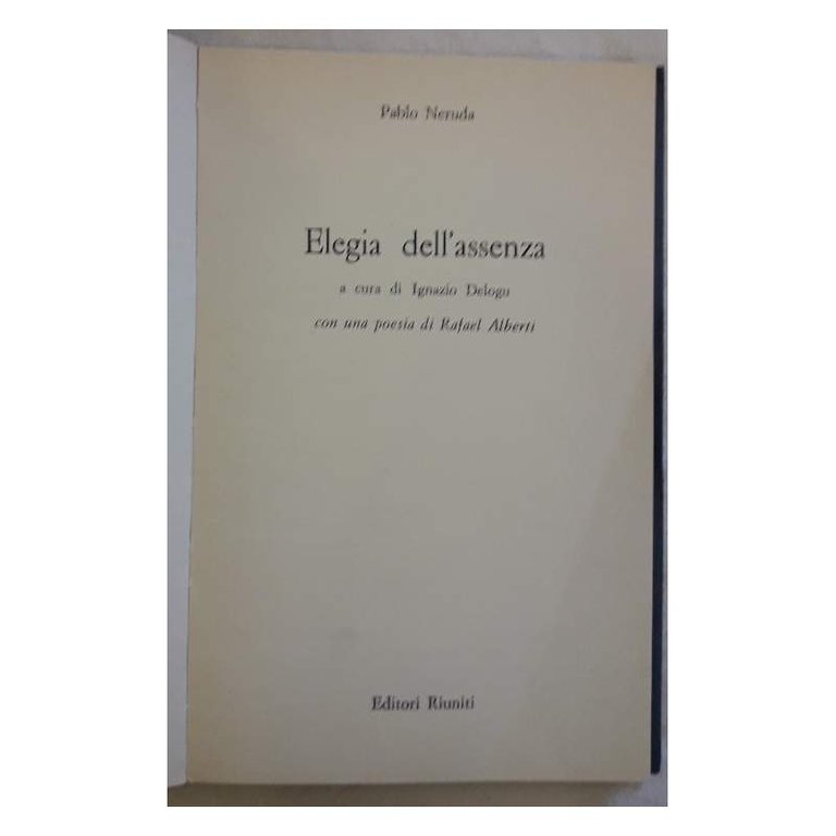 ELEGIA DELL'ASSENZA(1973)