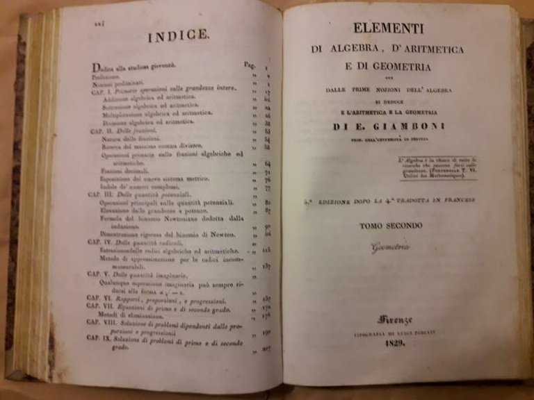 ELEMENTI DI ALGEBRA, D'ARITMETICA E DI GEOMETRIA ove dalle prime …