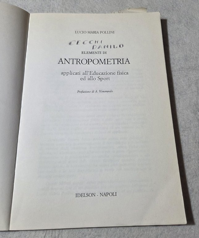 Elementi di Antropometria applicati all'Educazione fisica ed allo Sport | Immagine Gallery 2