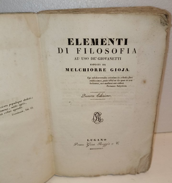 Elementi di filosofia ad uso de' giovanetti | Immagine Gallery 3