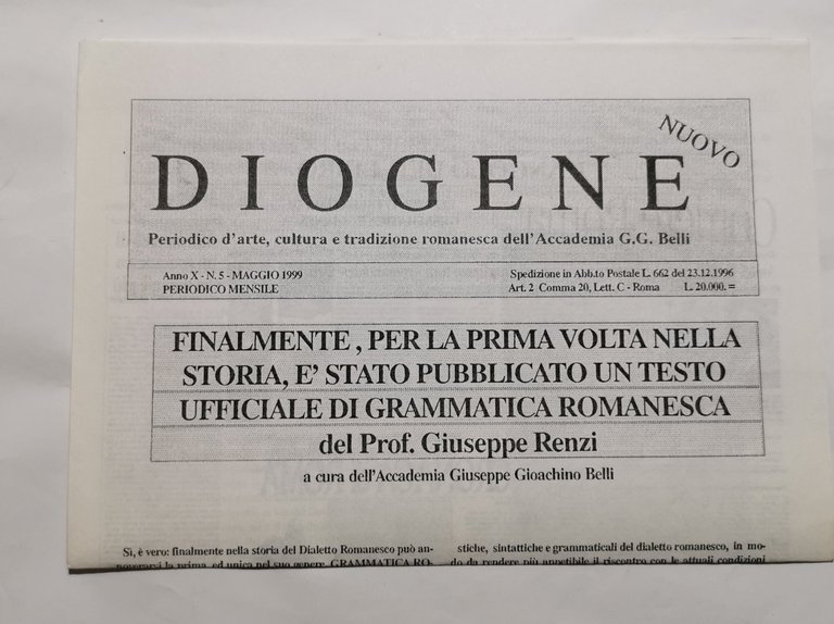 Elementi essenziali di grammatica romanesca