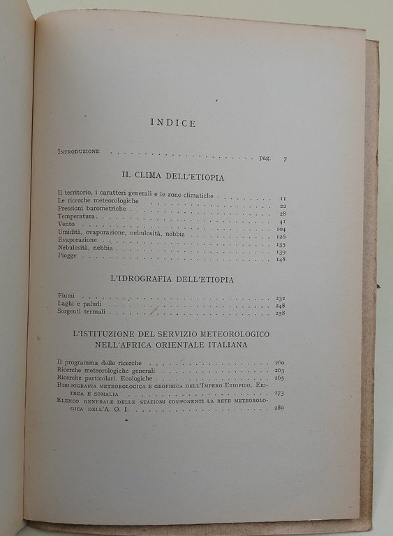 Elementi preliminari del clima dell'Etiopia