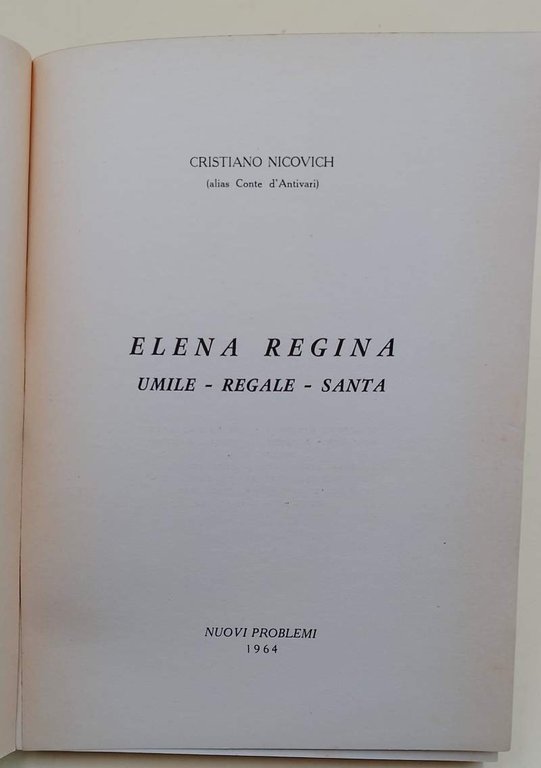 ELENA REGINA UMILE-REGALE-SANTA(1964)